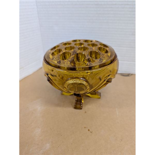 (4) Footed Frog Glass on Pedestal 4"x6"