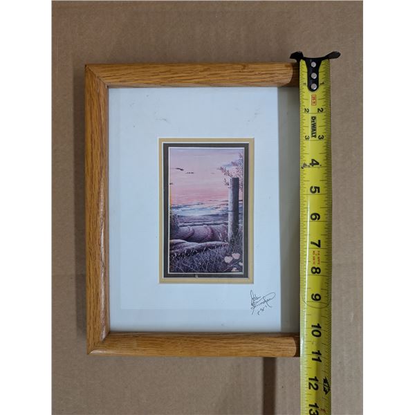Glen Scrimshaw Framed Painting 1995 "The Heartland" 11"x9"