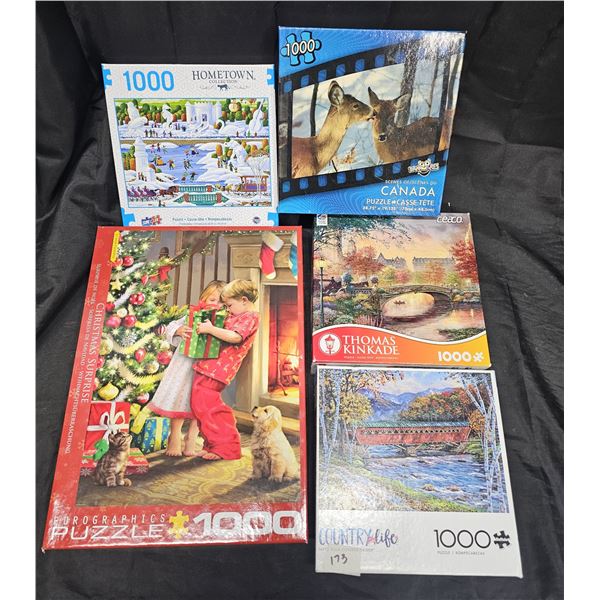 (5) 1000 Piece Jigsaw Puzzles