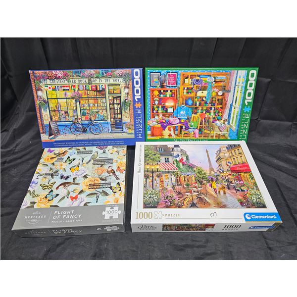 (4) 1000 Piece Jigsaw Puzzles