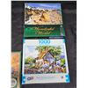 Image 5 : (3) 1000 Piece Jigsaw Puzzles, (1) Box of 4 Deluxe 1000 Piece Jigsaw Puzzles