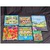 Image 1 : (5) Jigsaw Puzzles, (1) Missing Links 500 Piece Jigsaw Puzzle Mystery