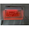 Image 1 : Hanging coca cola sign- lights up and works