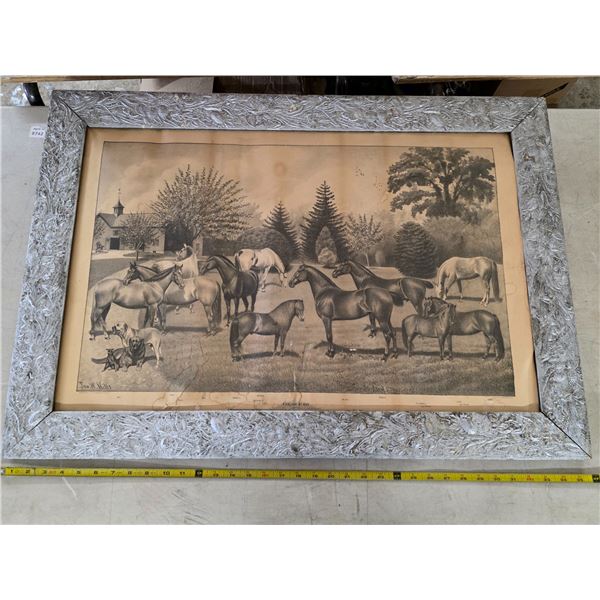 Print picture in a frame- 35" by 25"