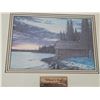 Image 2 : Winters end picture in a frame-16" by 13"