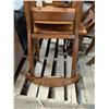 Image 5 : Set of Wooden Chairs (1) Missing Back Piece Marked #TRG-11