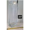 Image 1 : Hand made quality,Tall, heavy, thick glass vase.
