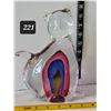 Image 1 : Hand blown, Murano style heavy art glass cat.