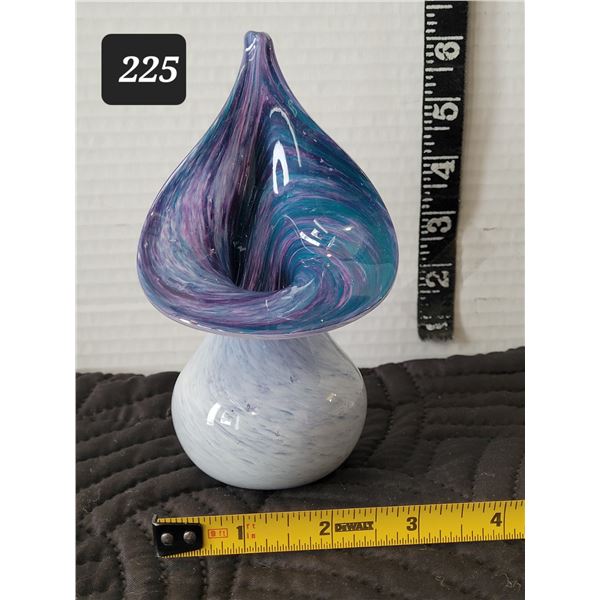 Hand blown Alum Bay art glass vase.