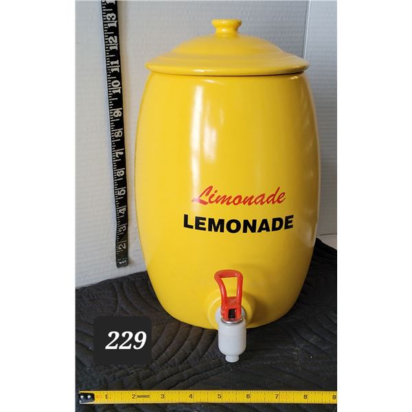 Nice 1960's ceramic Limonade 13” Lemonade dispenser.