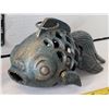 Image 3 : Cast iron fish & butterfly candle lamps.