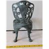 Image 3 : Cast iron doll size chair.