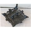 Image 2 : Vtg. Wrought /cast iron ornate basket, JM 152 iron art