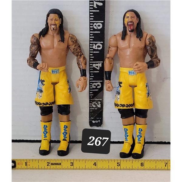 Mattel WWE 2013 Jimmy USO & Jey USO wrestling tag team.
