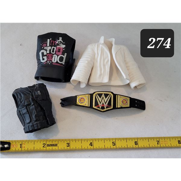 WWE Mattel wrestler accessories.