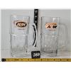 Image 1 : Vintage large A&W mugs. Different Logo's