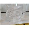 Image 4 : Royal Krona  Swedish crystal owl. Color changing stand for glass pieces.