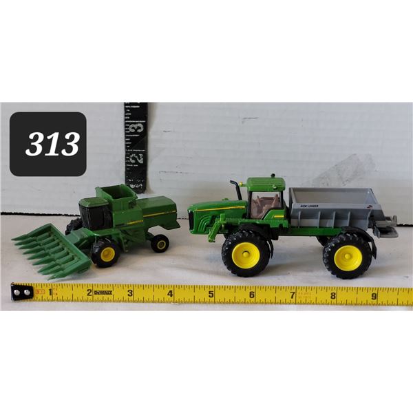 Vtg. John Deere metal toys.