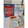 Image 3 : Assorted books. Medical, Cleaning Hacks & Reference.