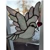 Image 2 : Stained glass iridescent Dove, sea gull & star.