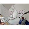 Image 4 : Stained glass iridescent Dove, sea gull & star.