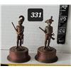 Image 1 : Mid century soldier miniature metal pencil sharpeners. Hong Kong.