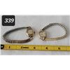 Image 1 : Vtg. Manual wind ladies watches. Swiss movements. 15 & 17 jewels, 1 strap made in W. Germany. Not wo