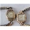 Image 2 : Vtg. Manual wind ladies watches. Swiss movements. 15 & 17 jewels, 1 strap made in W. Germany. Not wo