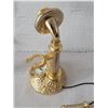 Image 3 : Brass miniature telephone victorian time pieces.