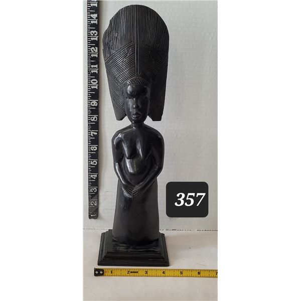 African ebony wood carved statue