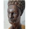 Image 3 : Vtg. Hand carved wooden traditional African bust sculpture. Made in Cuba.