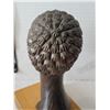 Image 4 : Vtg. Hand carved wooden traditional African bust sculpture. Made in Cuba.