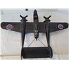 Image 3 : Vintage WWII P-38 Lightning style metal militay plane.