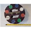 Image 3 : Poker chip carousel with 2 decks of Pilsner Brewhouse  playing cards.