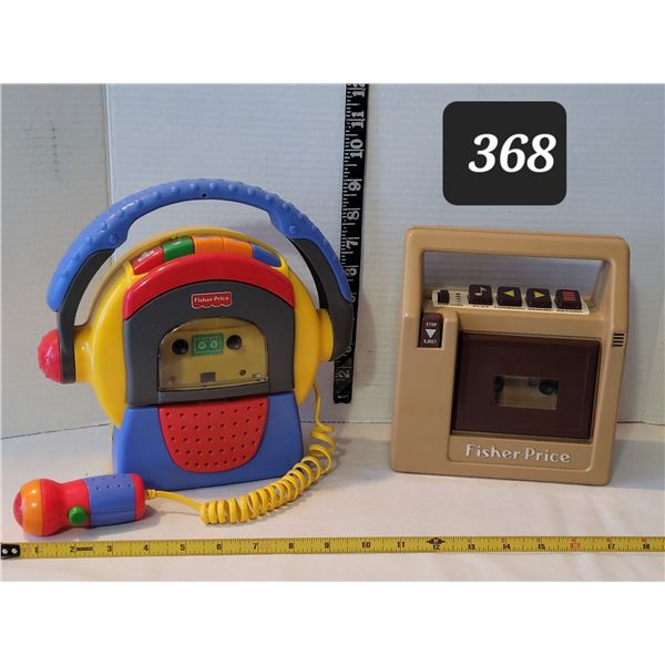 1980 & 1999 sing along Fisher Price cassette players/ recorders.