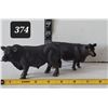 Image 1 : 2002 Schleich Germany Black Angus Bull & cow.