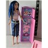 Image 5 : Barbie fold out locker. Doll, furniture & backpack.