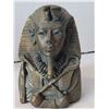 Image 2 : Egyptian pharaoh King Tut bust, bronze look figurine & wind chime
