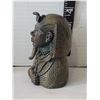 Image 3 : Egyptian pharaoh King Tut bust, bronze look figurine & wind chime
