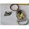 Image 4 : Vintage Camel leather Egyptian Pharaoh King Tut trinket Box with key chain & sphinx magnet.