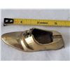 Image 3 : Vtg. Solid small brass shoe ashtray & pocket change dish.