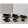 Image 2 : Vintage 1960-'70's Walter Bosse style, metal nesting hedgehog ashtray set of 6. USSR