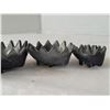 Image 7 : Vintage 1960-'70's Walter Bosse style, metal nesting hedgehog ashtray set of 6. USSR