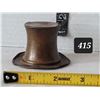 Image 1 : Vintage figural folk art Top Hat used as ashtray or toothpick holder.