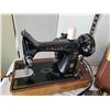 Image 2 : Vtg. Portable Singer sewing machine & accessories. Nice.