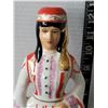 Image 2 : 1960's Greek vintage collectible Metaxa Ouzo porcelain liquor decanter. Hand painted female.