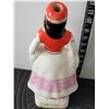 Image 6 : 1960's Greek vintage collectible Metaxa Ouzo porcelain liquor decanter. Hand painted female.