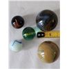 Image 5 : 5 extra large marbles over 2” diameter. 3 boulder size.