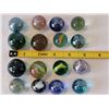 Image 5 : 16 large 1” & smaller marbles.