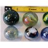 Image 6 : 16 large 1” & smaller marbles.
